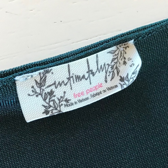 FREE PEOPLE DEEP V GREEN TURNT BODYSUIT - Picture 5 of 14